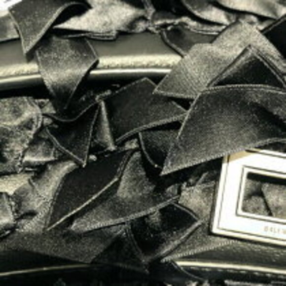 Balenciaga Hourglass XS Black Satin Leather Shoulder Bag - Picture 10 of 11